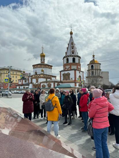 Участники проекта «Активное долголетие» побывали на экскурсии по историческим местам Иркутска