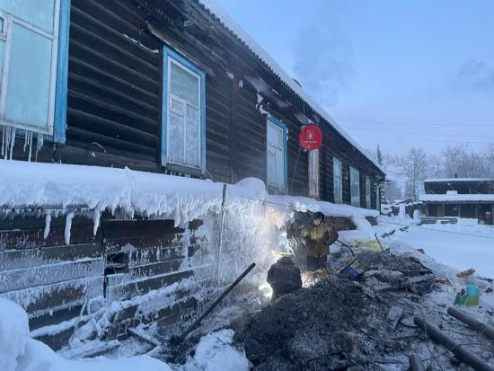 Теплоснабжение восстановили в жилых домах поселка Артемовский Бодайбинского района