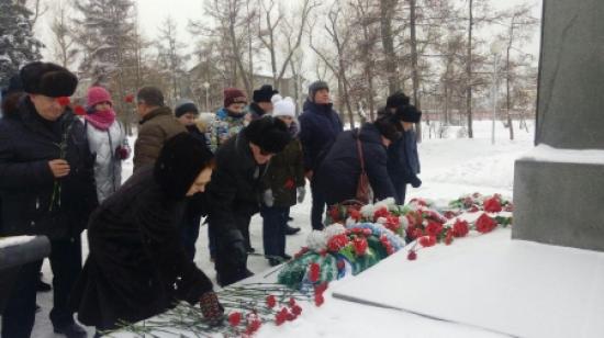 В Иркутске прошла акция памяти, посвященная 115-летию со дня рождения Афанасия Белобородова