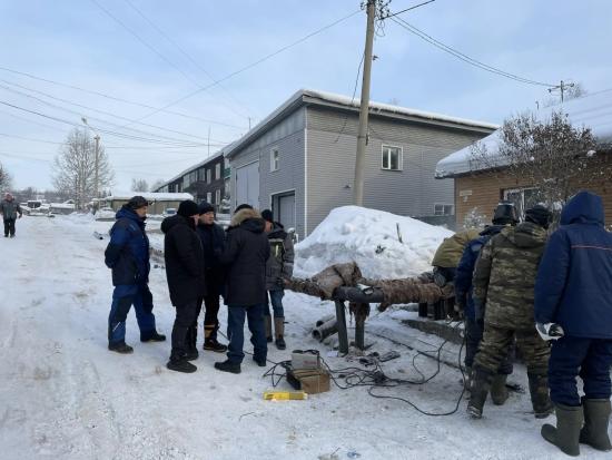 Теплоснабжение 18-ти домов восстановили в Бодайбо