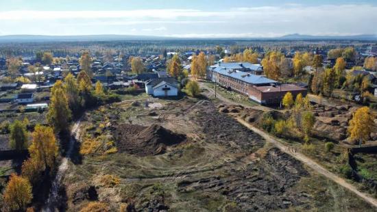 В поселке Чунский идёт подготовка к строительству стадиона в школе № 90