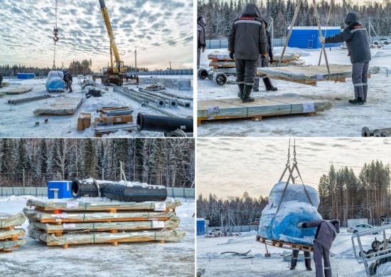 Французские водяные резервуары устанавливают на водозаборе в Чунском районе