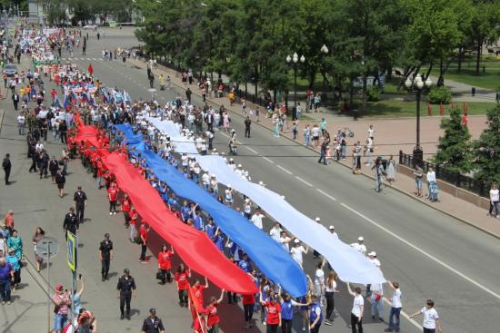 В Иркутске отметили День России