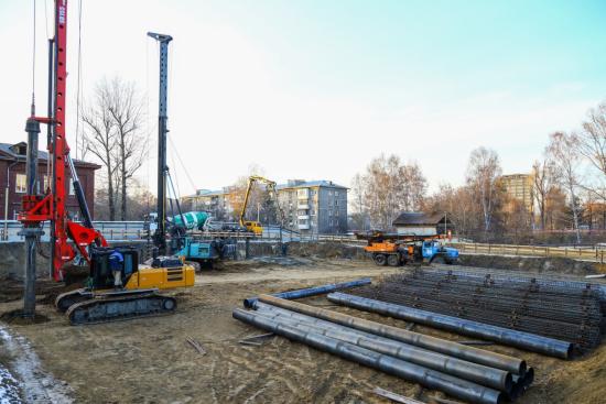 Детсад в городке ИВАТУ в Иркутске возводят по технологии строительства из сборного железобетона