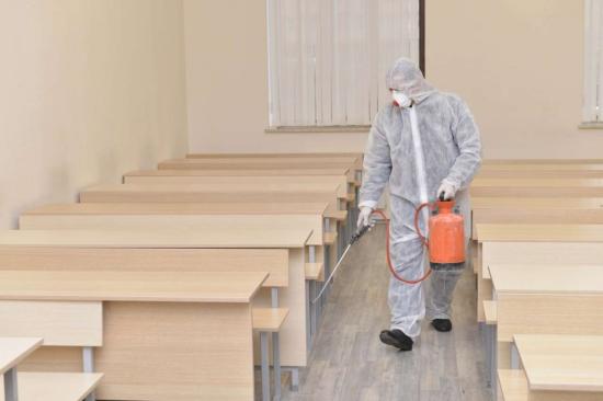 Санитарную дезинфекцию проводят в школах Иркутской области