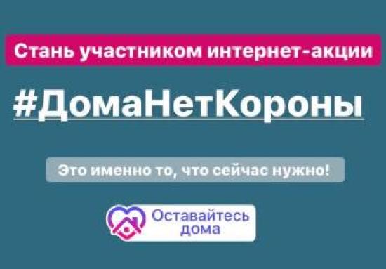 В Иркутской области запустили интернет-акцию #ДомаНетКороны