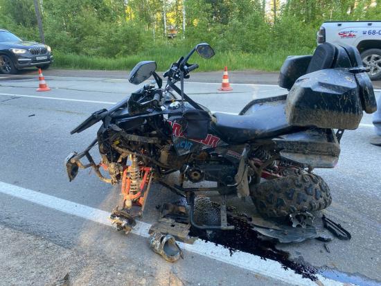 12-летний подросток погиб в ДТП, управляя квадроциклом