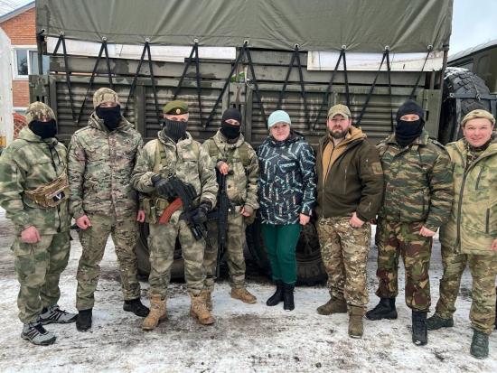 Лариса Егорова посетила зону СВО с гуманитарной миссией