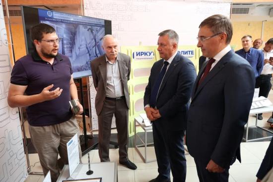 Министр Валерий Фальков ознакомился с научно-техническими разработками ИРНИТУ