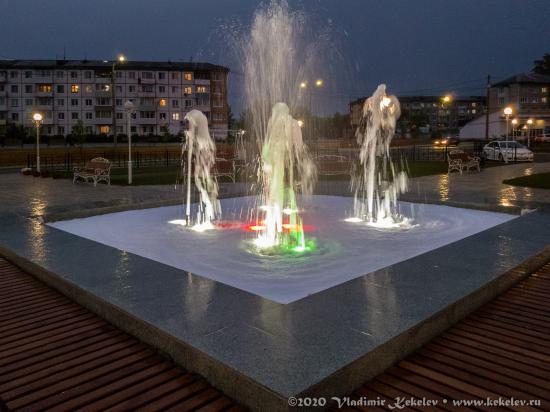 В поселке Чунский открыли первый фонтан