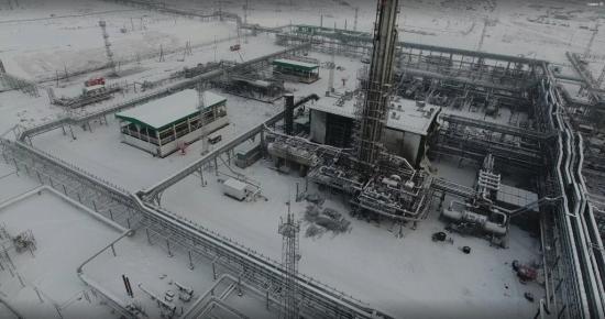 Два из 15-ти блоков установки комплексной подготовки газа на Марковском месторождении пострадали при пожаре