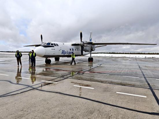 Первый субсидированный рейс из Иркутска в Усть-Илимск на Ан-24 выполнила авиакомпания IRAERO
