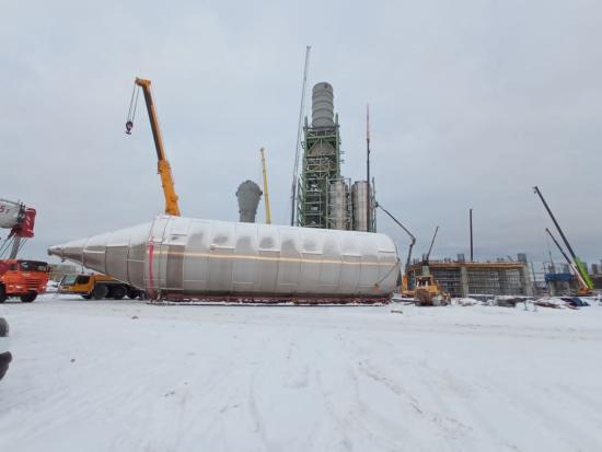 На Иркутском заводе полимеров завершили первый этап работ по установке силосов