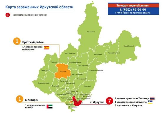 Только трое из заразившихся коронавирусом в Иркутской области побывали перед этим за границей