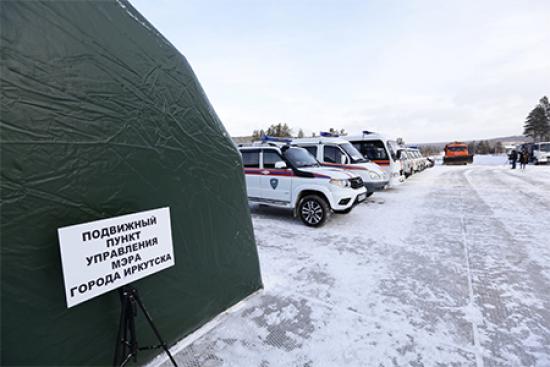Учения по ликвидации последствий аварии на теплоисточнике в микрорайоне Зеленый прошли в Иркутске