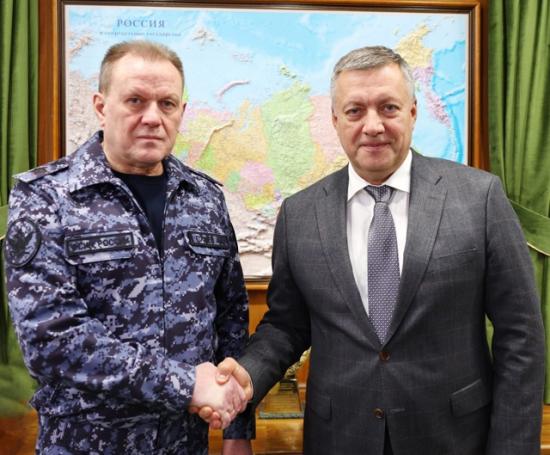Директор ФСИН России Аркадий Гостев встретился с губернатором Иркутской области Игорем Кобзевым
