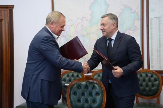 Правительство Иркутской области и банк ВТБ подписали соглашение о сотрудничестве