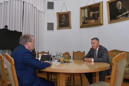 Игорь Кобзев обратился к президенту РАН Геннадию Красникову с просьбой поддержать Прибайкалье в вопросах устройства селезащиты