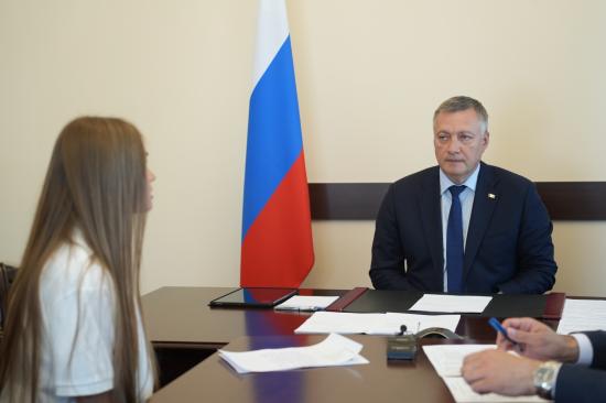 Губернатор Иркутской области Игорь Кобзев провел личный прием граждан