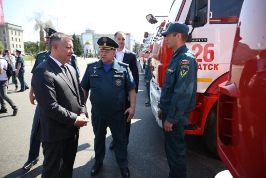 Новую технику получили пожарно-спасательные гарнизоны Иркутской области