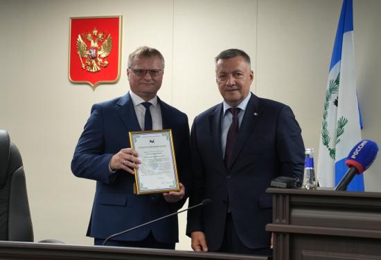 Губернатор Иркутской области поздравил с назначением нового председателя Иркутского областного суда