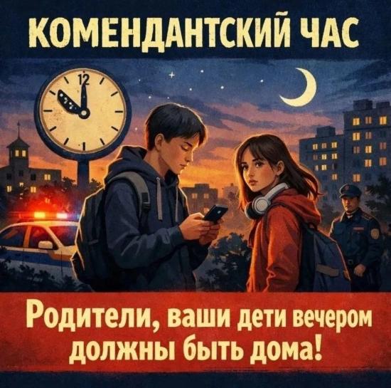 Комендантский час для несовершеннолетних в Иркутске перешел на зимнее время