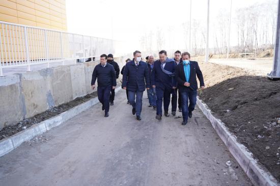 В школе Лугового начинают благоустройство территории