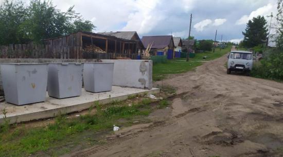Места для сбора мусора оборудовали в Тайшетском районе