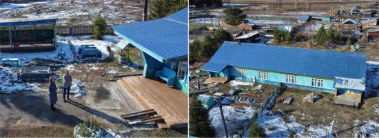 Площадь обновленных крыш на объектах образования Чунского района превысила 9000 "квадратов"