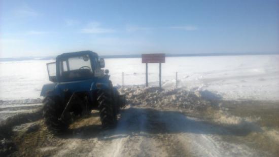 Ледовая переправа закрыта на Братском водохранилище