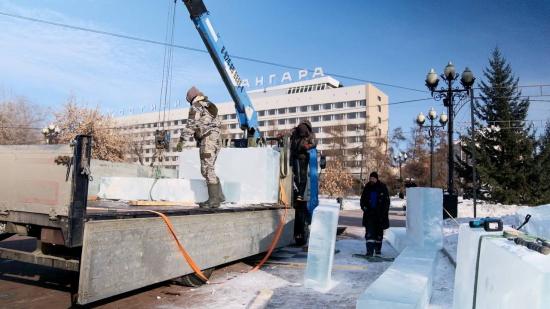 Ледовую скульптуру в честь дружбы между Россией и Китаем установят на главной площади Иркутска