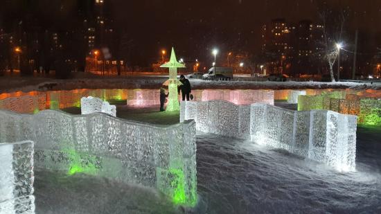 Зимняя зона отдыха открылась на заливе Якоби в Иркутске
