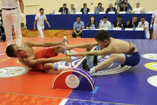 Спортсмены Приангарья выиграли две медали на соревнованиях по мас-рестлингу на VII Международных играх «Дети Азии»