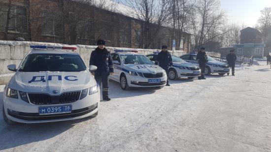 Шелеховские госавтоинспекторы получили новые служебные машины
