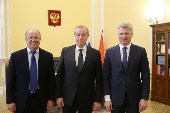 На встрече обсуждались вопросы развития массового спорта и спорта высших достижений в Иркутской области С. Левченко провел встречу с министром спорта РФ
