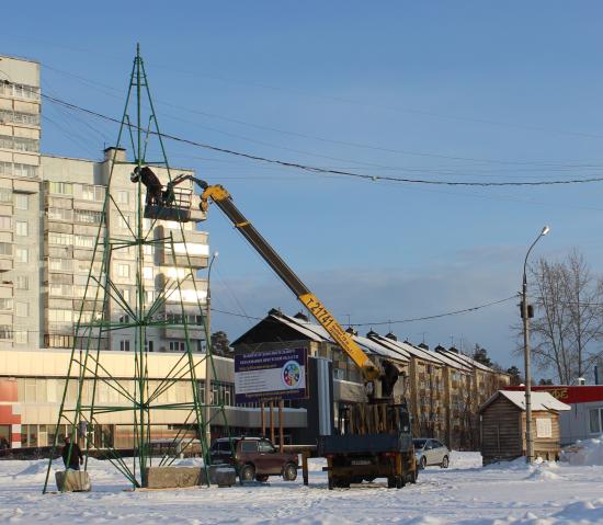 Новогодние городки скоро появятся на площадях Усть-Илимска