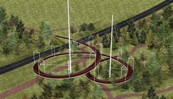Проект пейзажного парка со спиральным мостом в Академгородке Иркутска разработали в ИРНИТУ