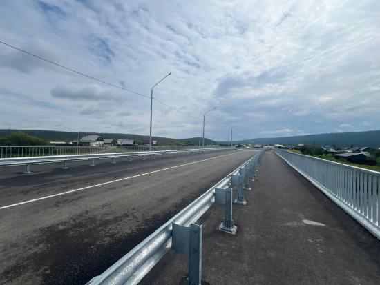 Новый мост через реку Олху открыли в Шелеховском районе