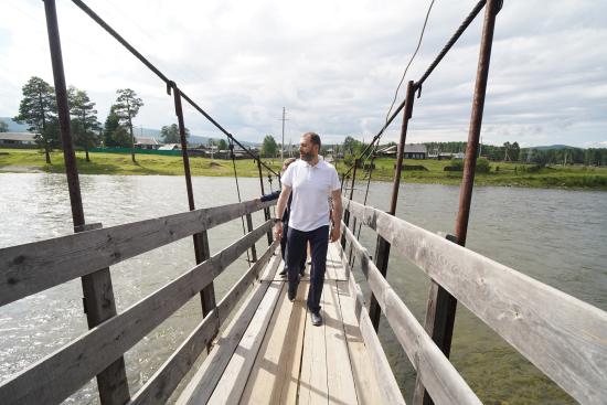 Мосты через реку Онот, разрушенные паводком в начале июля, восстанавливают в Черемховском районе