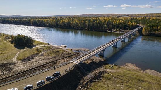 Новый мост через реку Ия открыли между Тулуном и поселком Октябрьский-2