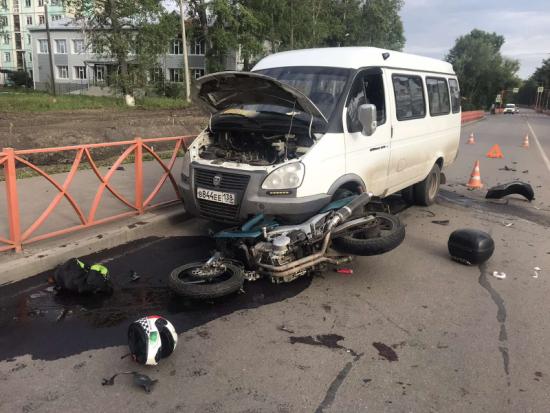 Мотоциклист погиб в аварии в Черемхове