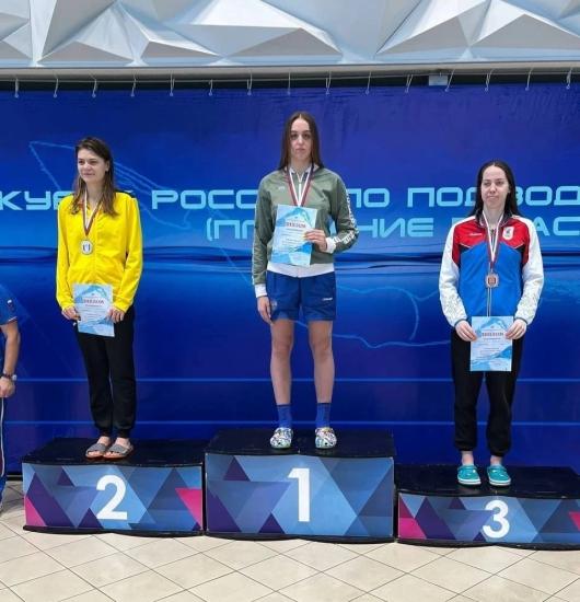 Иркутянка Наталья Можина стала бронзовым призёром Кубка России по подводному спорту