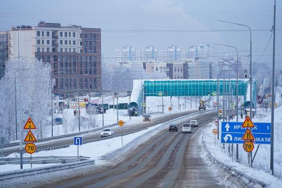 Надземный переход открыли на Байкальском тракте в районе «Точки будущего»