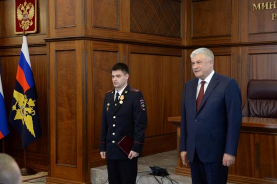 Медаль «За смелость во имя спасения» вручена сотруднику ГУ МВД России по Иркутской области