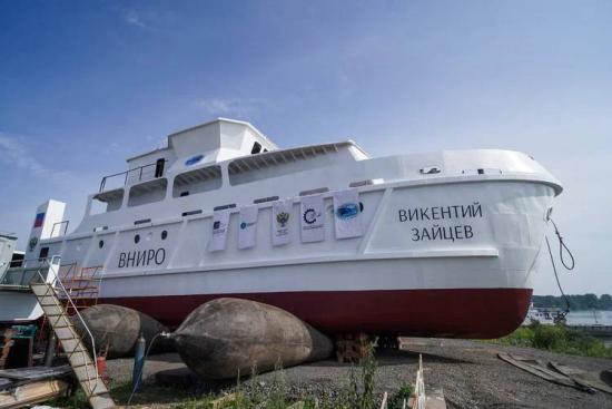 Современное научно-исследовательское судно «Викентий Зайцев» начнет работать на Байкале с 2025 года