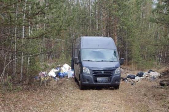 Фотоловушка помогла выявить виновного в организации незаконной свалки на территории лесного фонда в Братском районе