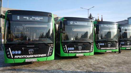 Более 50 новых автобусов распределят на маршруты Ленинского округа Иркутска