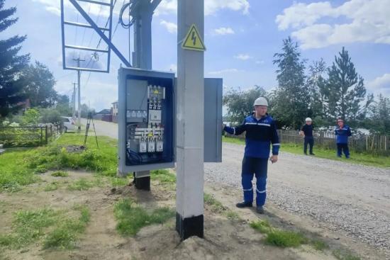 Второй этап модернизации электросетей завершили в поселке Тайтурка Усольского района
