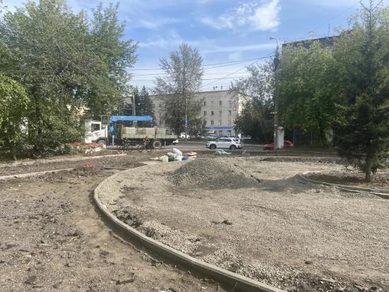 Центральную аллею парка имени Парижской коммуны в Иркутске отремонтируют до 1 октября