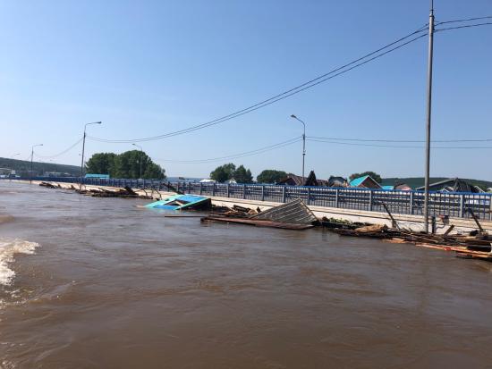 Вода в реке Ия ушла на 25 сантиметров